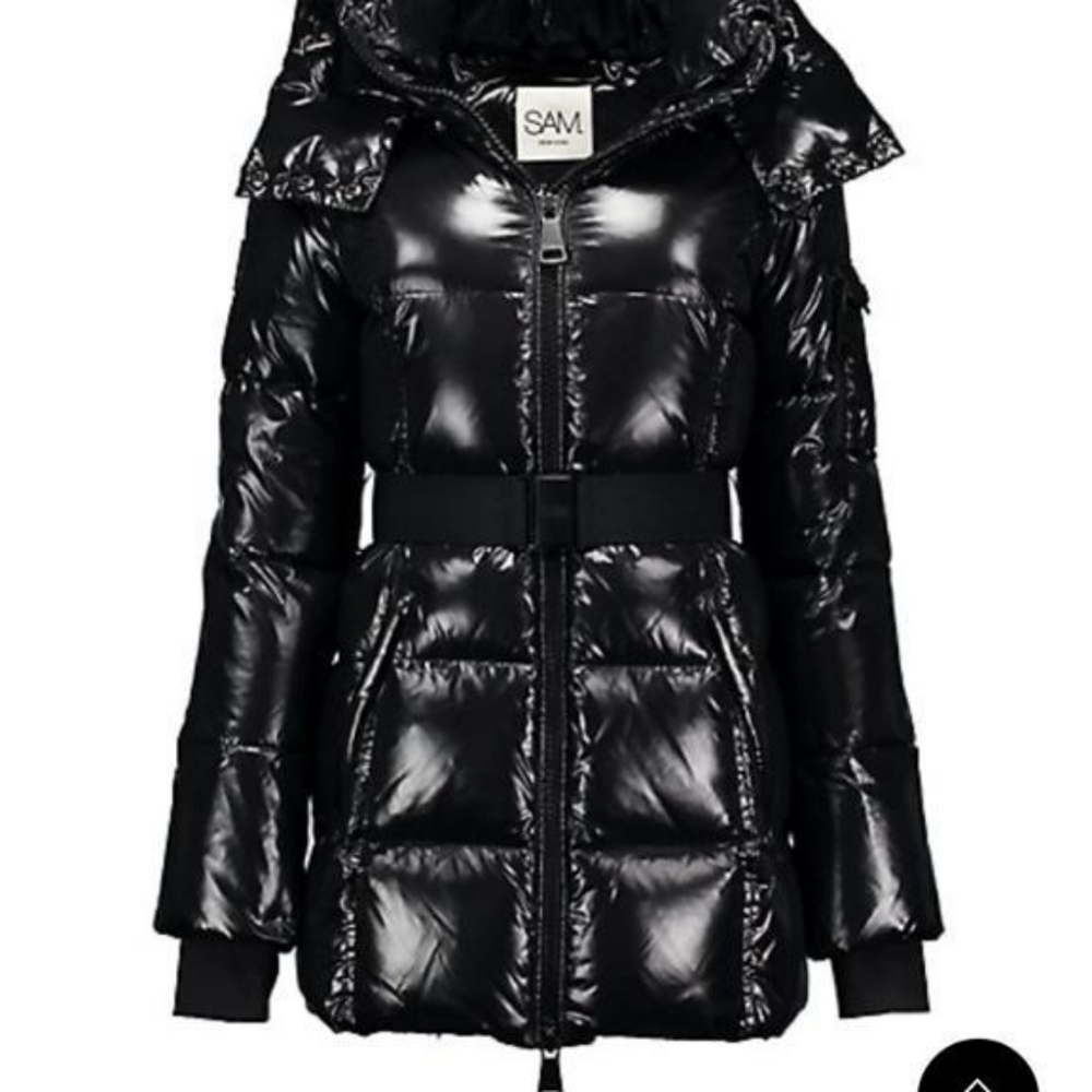 SAMS coat womens XL  jet black